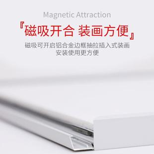 窄边铝合金广告框相框挂墙开启式画框框架磁吸电梯海报框