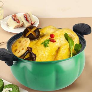 多功能珐琅微压锅永康锅具双耳料理锅石不粘家用汤锅炖锅砂锅