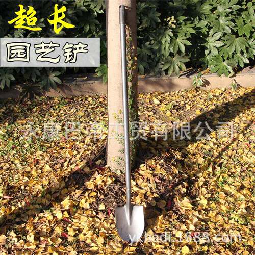 1.5m黑色轨道钢铁锹铁铲工兵铲尖头铲黄泥铲锹方头尖头锹铲BD-021