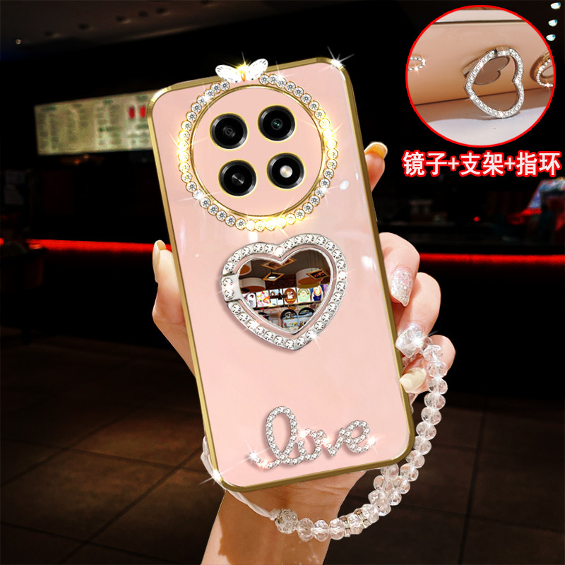适用OPPOA2PRO手机壳镶钻指环镜