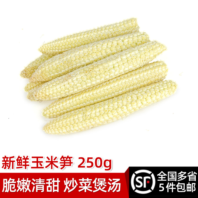 绿食者 玉米笋250g 去皮迷你嫩甜中玉米芯 新鲜沙拉蔬菜煲汤食材,水产肉类/新鲜蔬果/熟食,新鲜玉米,淘宝优惠券,粉丝福利购,淘宝优惠卷