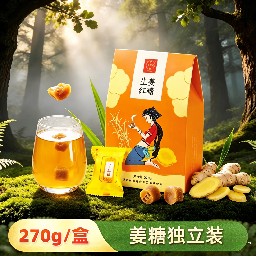 云南巧家生姜红糖姜茶