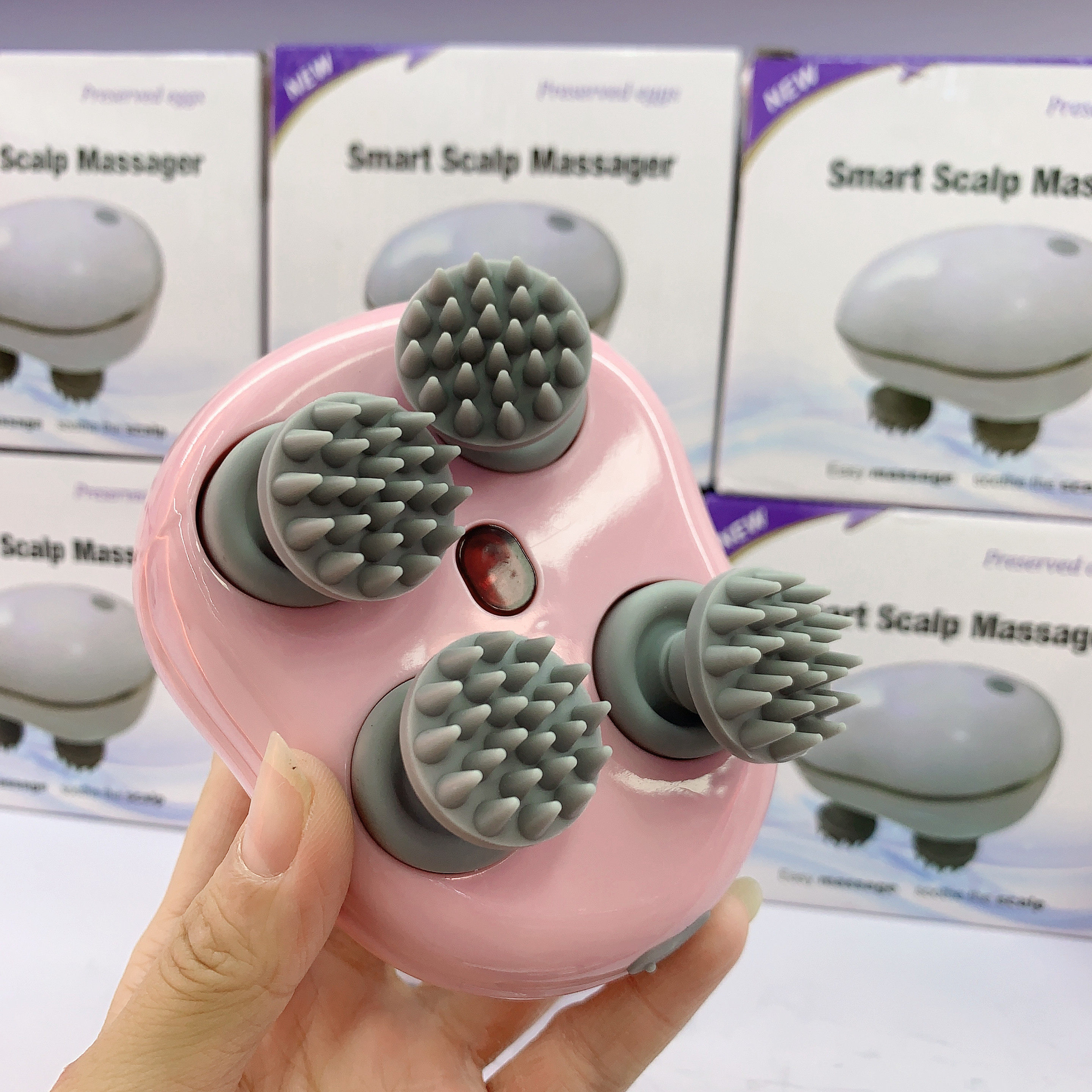 头部按摩器全自动揉捏经络疏通头疼缓解神器电动按摩全身用八爪