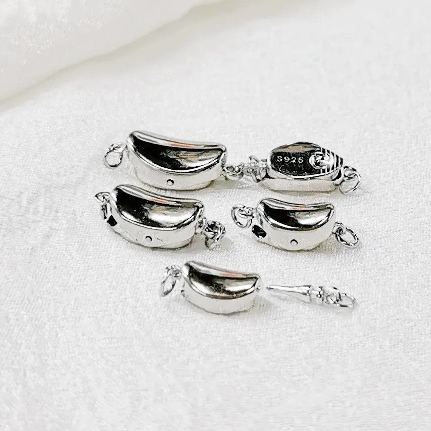 DIY配件 串穿珍珠项链扣子链接手链扣连接扣插棒扣头项链手链报