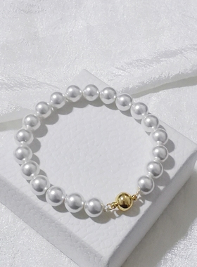 法式施家珍珠手链女小众设计高级感轻奢气质百搭手饰2023新款爆款
