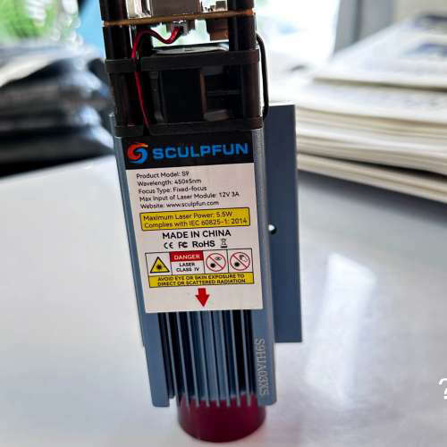 议价-全新Sculpfun S9激光模组，功率5.5W，450nm