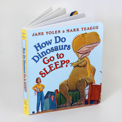 【清仓】家有恐龙系列 How Do Dinosaurs Go to Sleep 恐龙怎样去睡觉的 英文原版 儿童启蒙纸板图画书 行为习惯养成 学乐4-10岁