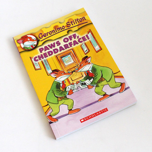 Geronimo Stilton Reporter 6 Paws Off Cheddarface 英文原版 老鼠记者 全彩漫画小说6 精装 英文版进口英语书籍