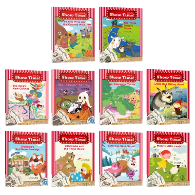 原版美国幼儿少儿英语show time1级全套show time someone save santa少儿小学英文英语儿童戏剧剧本课件教学表演舞台剧含课件