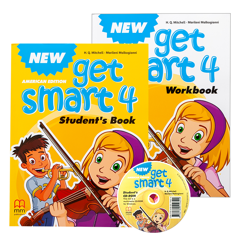 新版Getsmart  新版原装进口new get smart 4级别学生套装少儿英语 4级英国MM出版社美语课外书