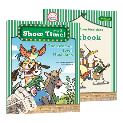 Show Time Level2 The Bremen Town Musicians 少儿小学英文英语儿童戏剧剧本课件教学表演舞台剧含教学课件