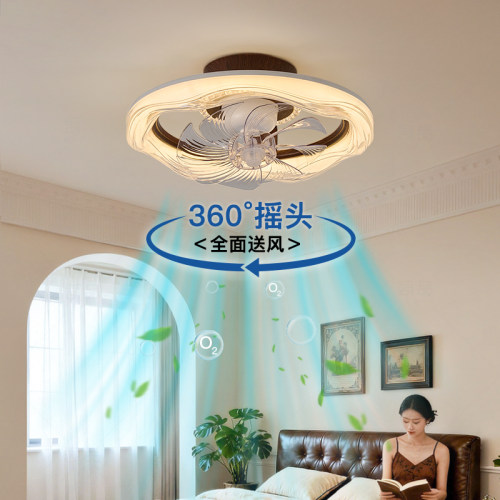 360度摇头吸顶风扇灯护眼静音灯