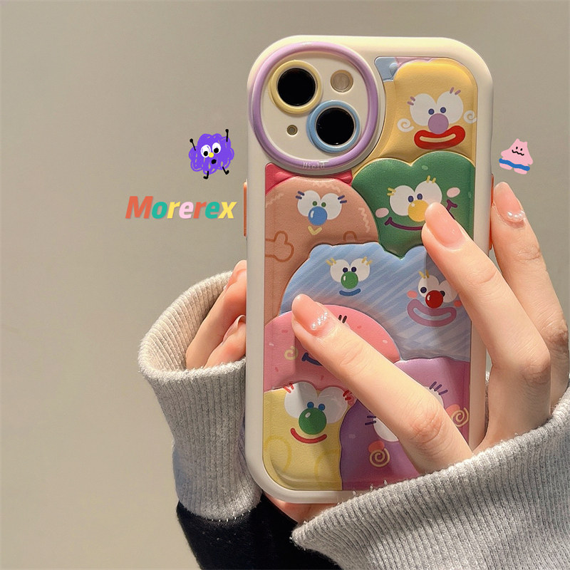 趣味卡通可爱彩色表情怪兽适用苹果14ProMax手机壳iPhone13新款12女14pro保护套11硅胶小众13pro防摔全包软男使用感如何?