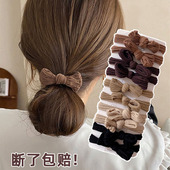 发圈女高级不伤发皮筋扎头发绳气质橡皮筋简约耐用蝴蝶结头饰头绳