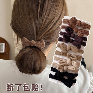 发圈女高级不伤发皮筋扎头发绳气质橡皮筋简约耐用蝴蝶结头饰头绳