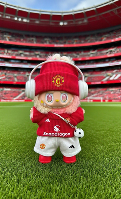 17cm玩偶衣服三代拉布布贝克汉姆曼联球衣前方高能Labubu新款娃衣