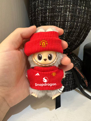 mini拉布布心底密码衣服阿森纳利物浦曼联皇马球衣Labubu4代娃衣