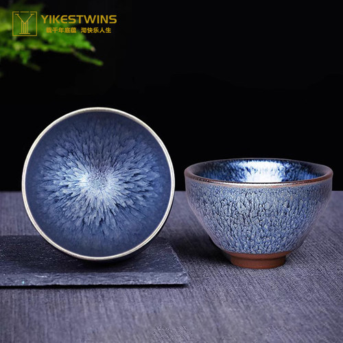 高端轻奢功夫茶杯主人杯建盏手工