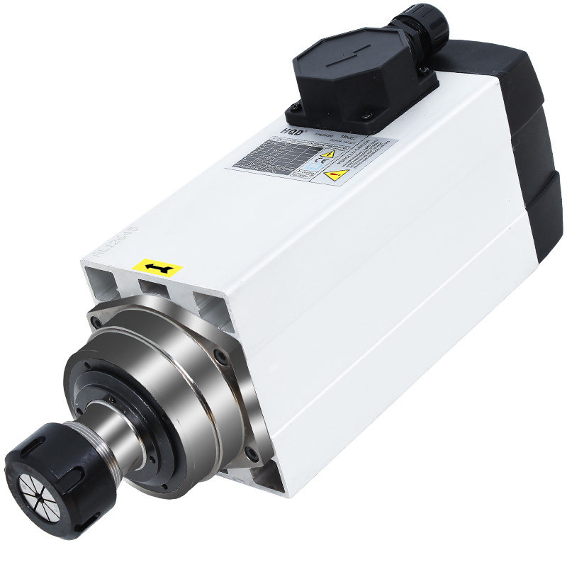 开料机主轴电机HQD6.0kw风冷雕刻机电机轴动力头前程翰琪电主轴