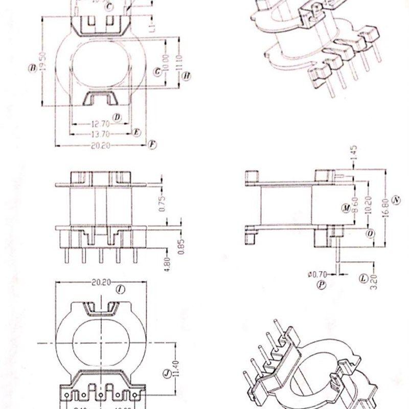 ATQ23高频变压器磁芯骨架立式5+0针骨架磁芯,包装,五金配件包装,淘宝优惠券,粉丝福利购,淘宝优惠卷