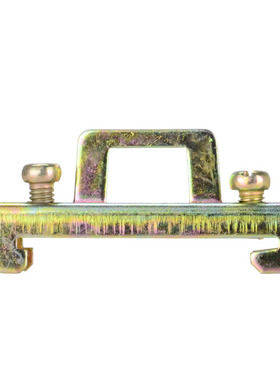 C45单层黄色固定件DZ47导v轨单层白色固定夹DIN35mm堵头通用定位