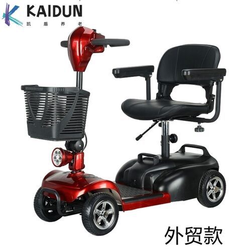 跨境老人代步车老年人四轮电动车代步车残疾人折叠小型锂电电瓶车