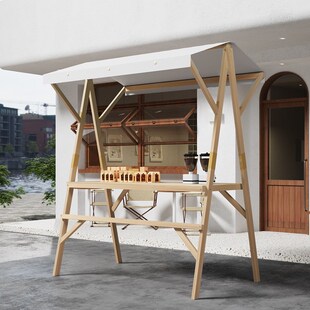 【直播推荐】花车货架集市摆摊棚可折叠木制遮阳户外奶茶首饰子集