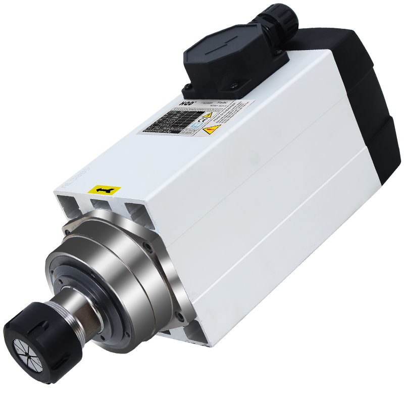 开料机主轴电机HQD4.5kw风冷雕刻机电机轴动力头前程翰琪电主轴