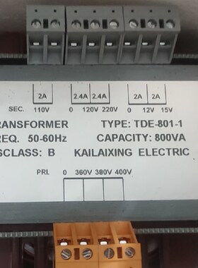 电梯变压器TDE-801(601)-1电梯控制柜专用变压器800VA电梯配件
