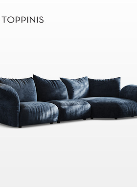 Toppinis花瓣沙发客厅简约现代设计师意大利意式高端弧形转角沙发