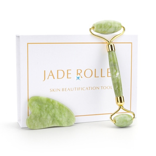Natural Jade Roller Thin Face Massager Lifting Tools Slim Fa