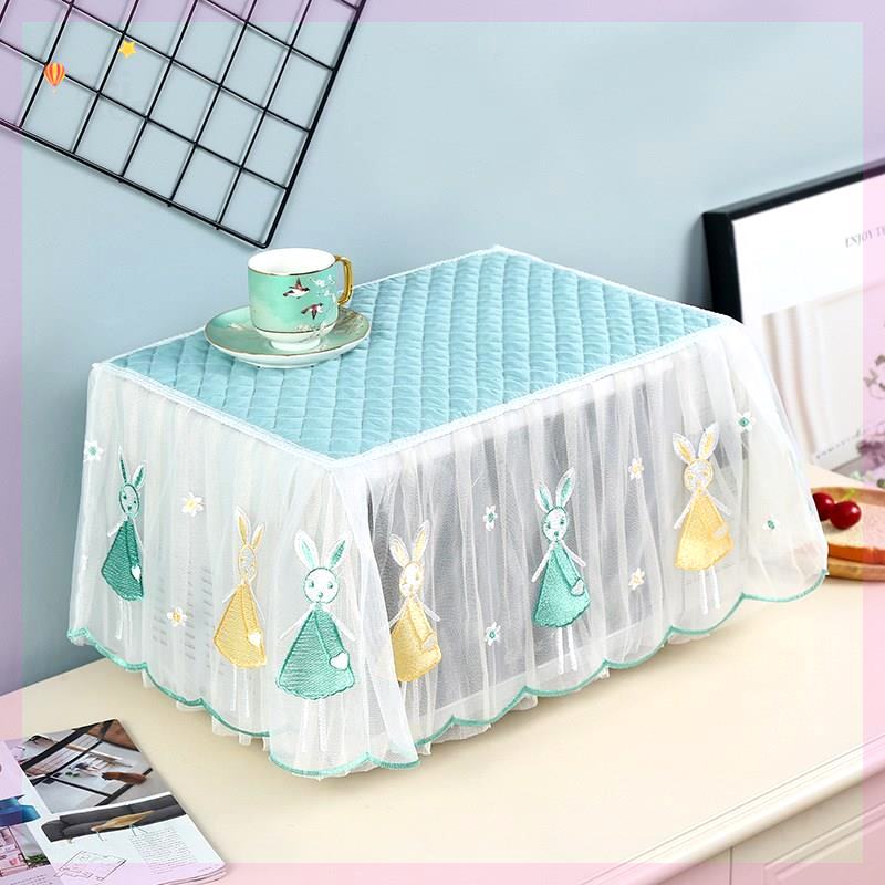 打印机罩子防尘罩套惠普爱普生兄弟通用微波炉盖布盖巾蕾丝投影仪