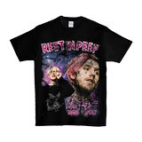 Lil Peoplephop Rap Vintage Tee-Hop Хип-хоп ретро футболка мужская короткие рукава 1-69