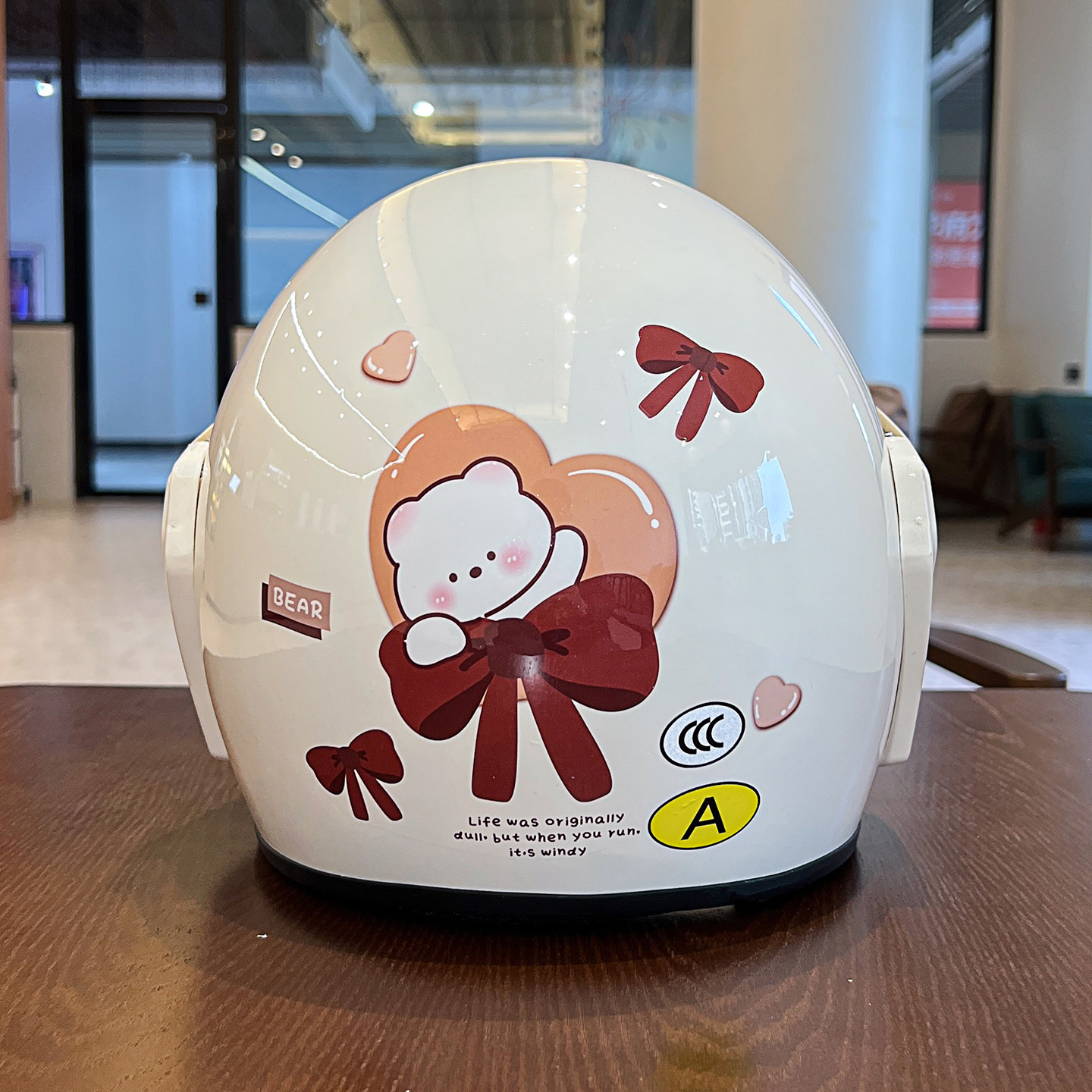 JACKEVIN电动车3C认证头盔男女半盔冬季骑行卡通可爱摩托车安全帽