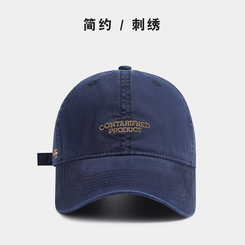 【官网正品】HUMAN WEEH复古字母棒球帽男女简约软顶鸭舌帽情侣款