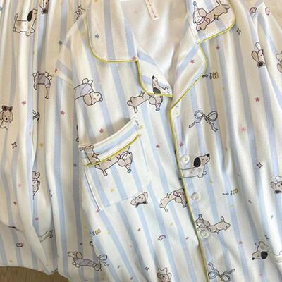 日本gp睡衣女春秋冬季保暖套装