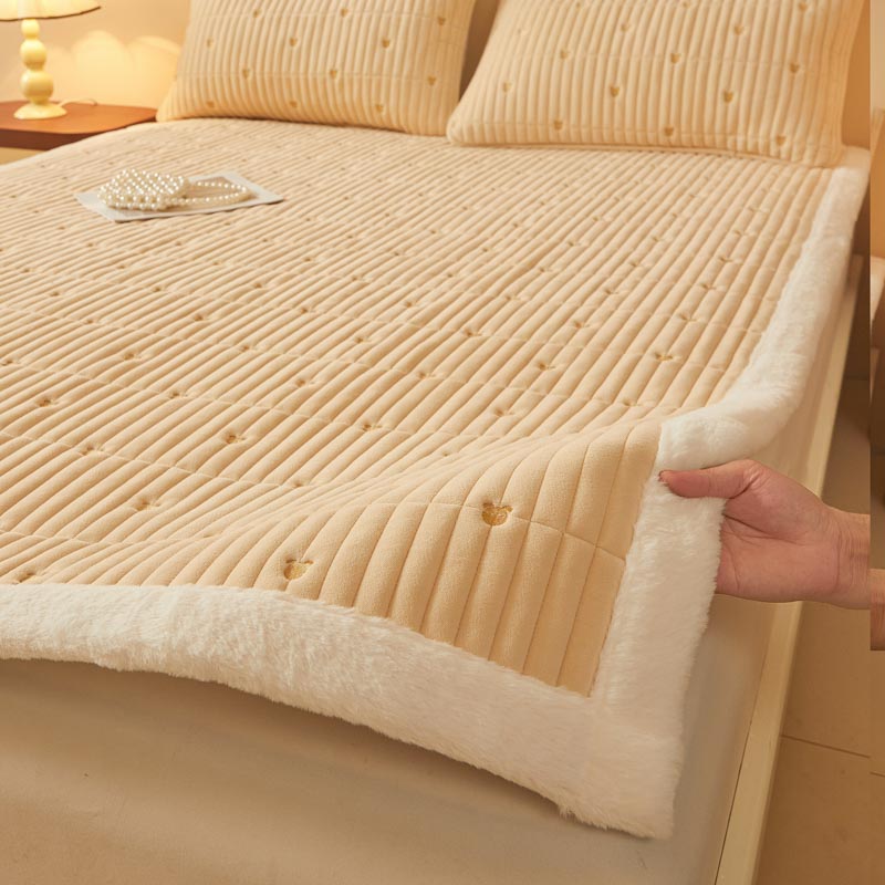 小熊A类宝宝牛奶绒床盖2024新款