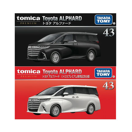 TOMY多美卡合金汽车模型黑盒TP43丰田埃尔法ALPHARD黑色商务8月新