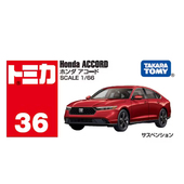 TOMY多美卡合金汽车模型36号Honda本田雅阁SCALE 男孩玩具6月新品