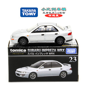 TOMY多美卡合金小汽车黑盒TP23斯巴鲁翼豹WRX模型轿跑车男孩玩具