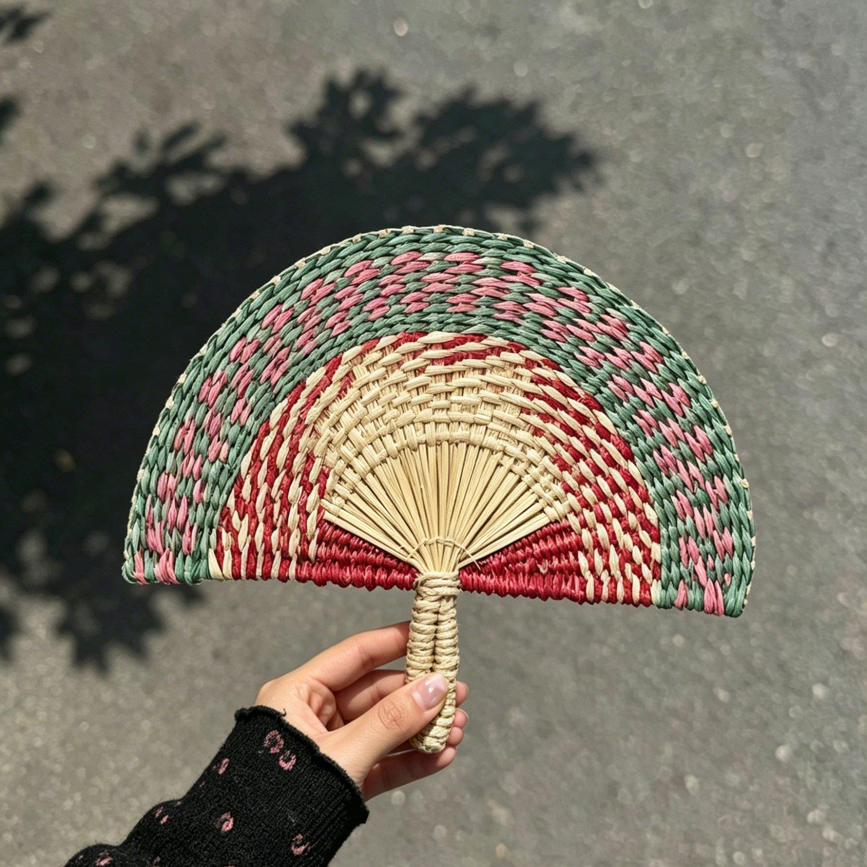 挖到宝藏!手工扇子便携蒲扇扇子手摇扇高颜值2026新款拍照道具