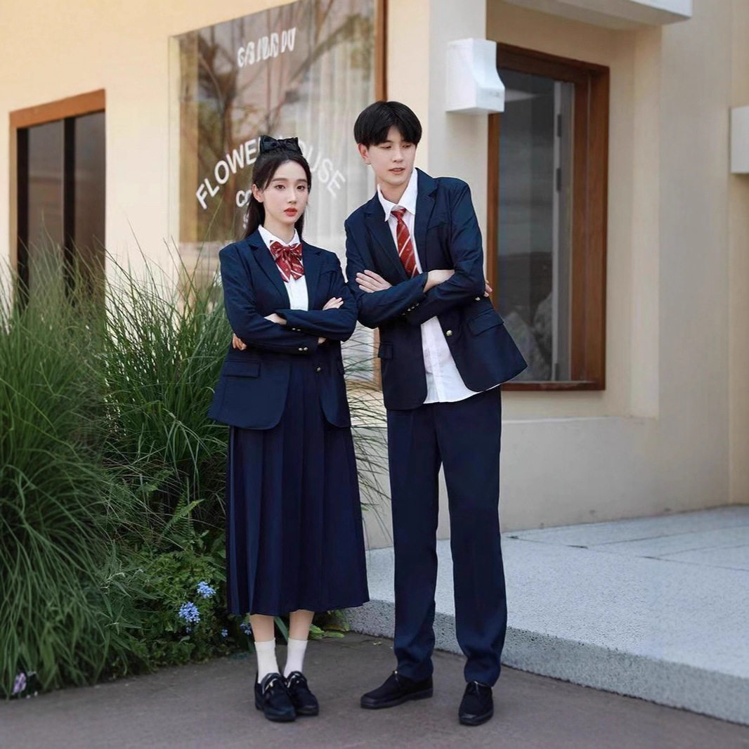 校服套装英伦学院风班服制服西装套装日系外套校服高中春秋季服装