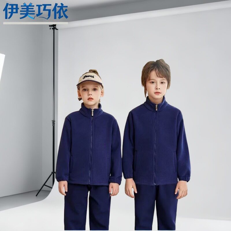 九江市中小学生统一校服冬季款班服套装冲锋衣