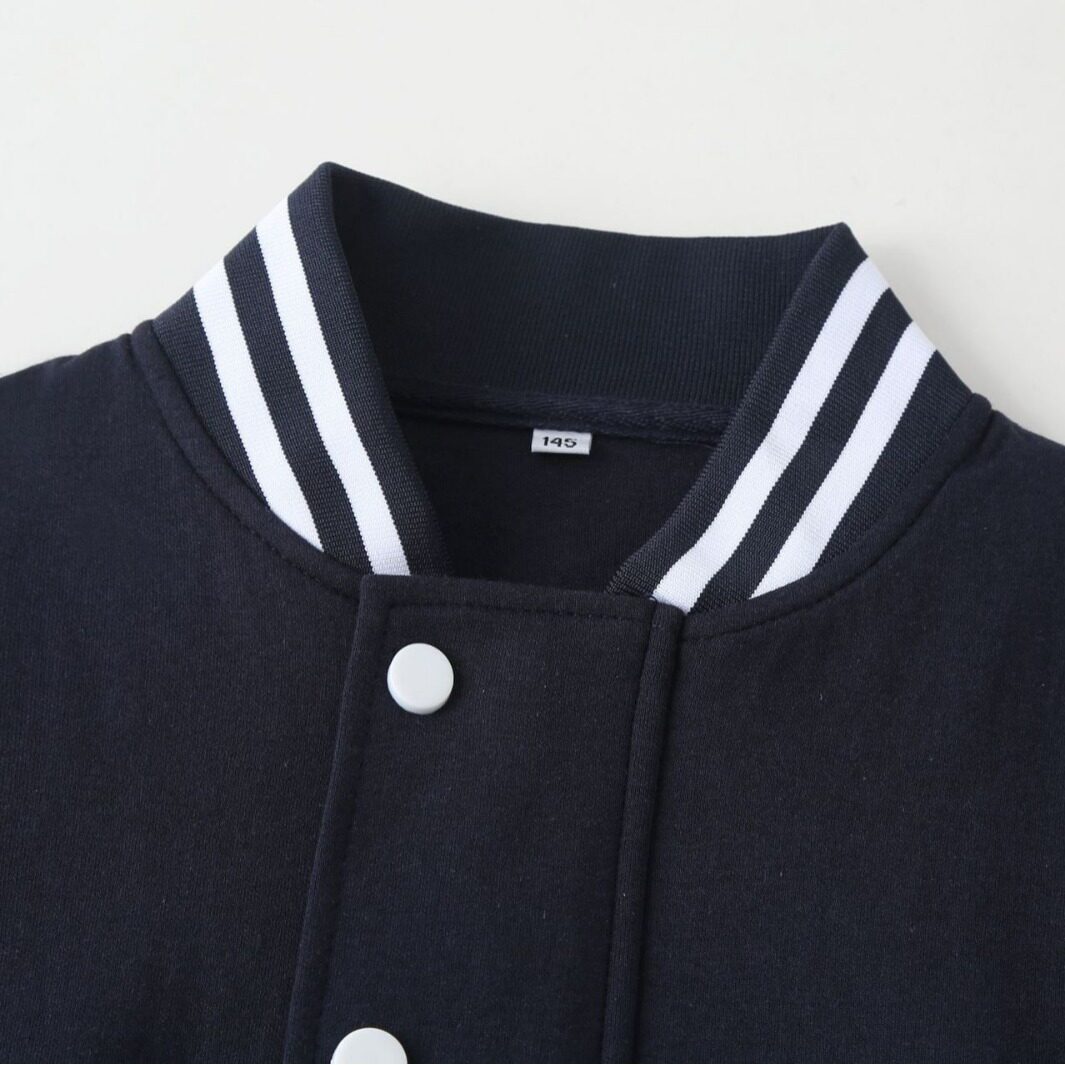 英伦风学生校服春秋季藏青拼湖蓝袖男女童外套纯班服运动服套装