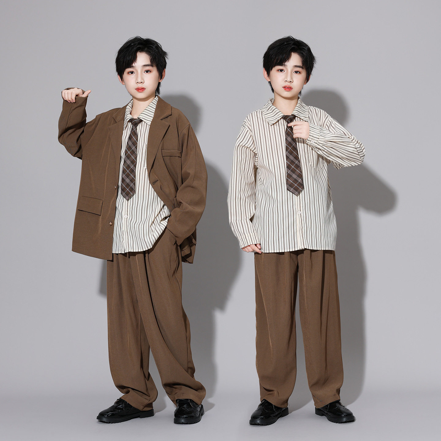 学院风中小学生朗诵校服班服衬衫比赛表演服套装儿童合唱演出服