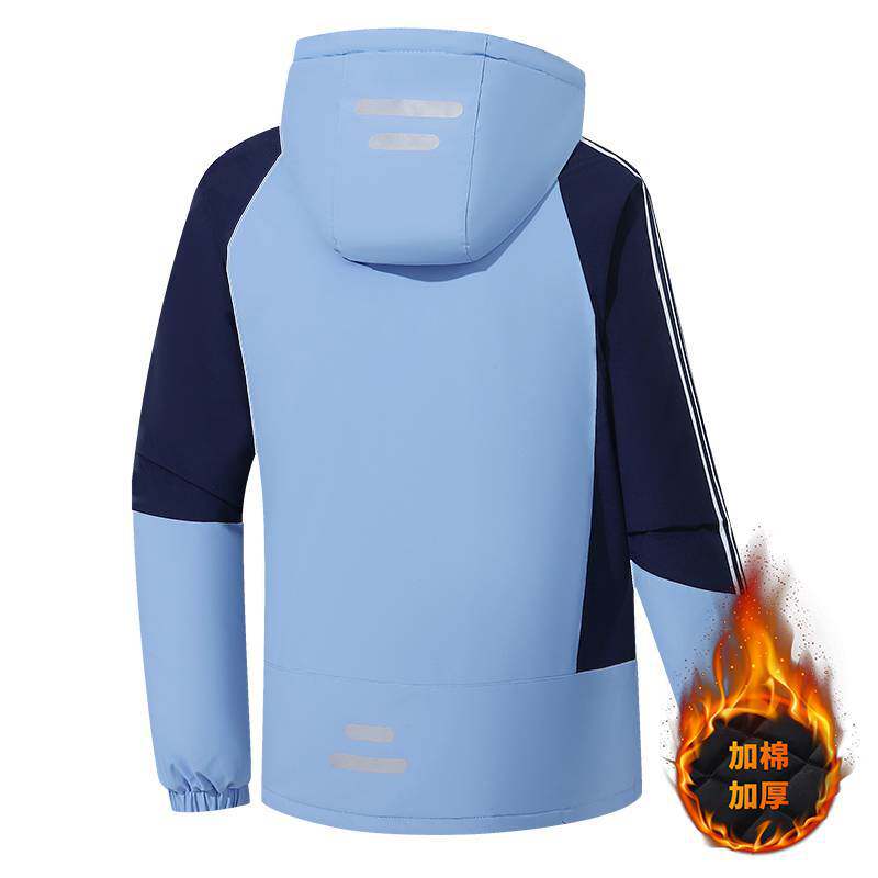 冬季新款中学生校服套装加绒裤加厚棉衣外套初中高中班服保暖棉服