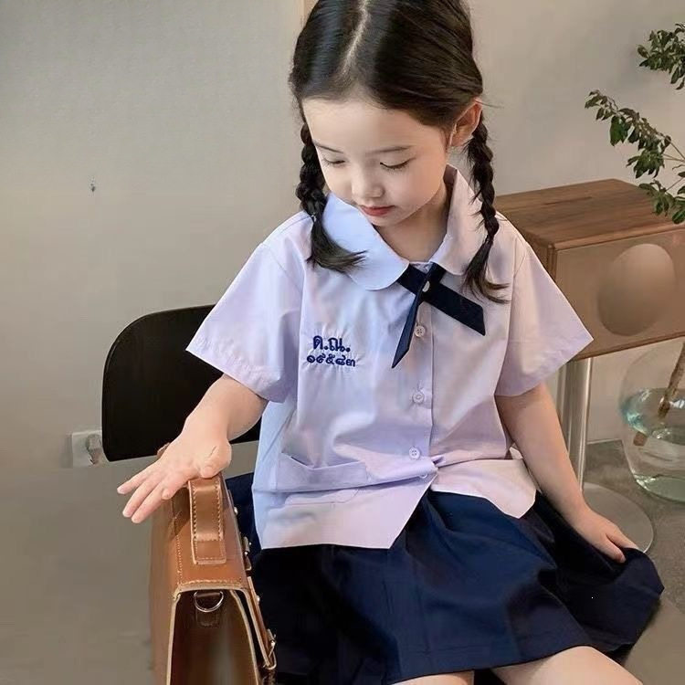 女童泰国校服套装夏季学院风制服幼儿园园服小学生毕业照演出服