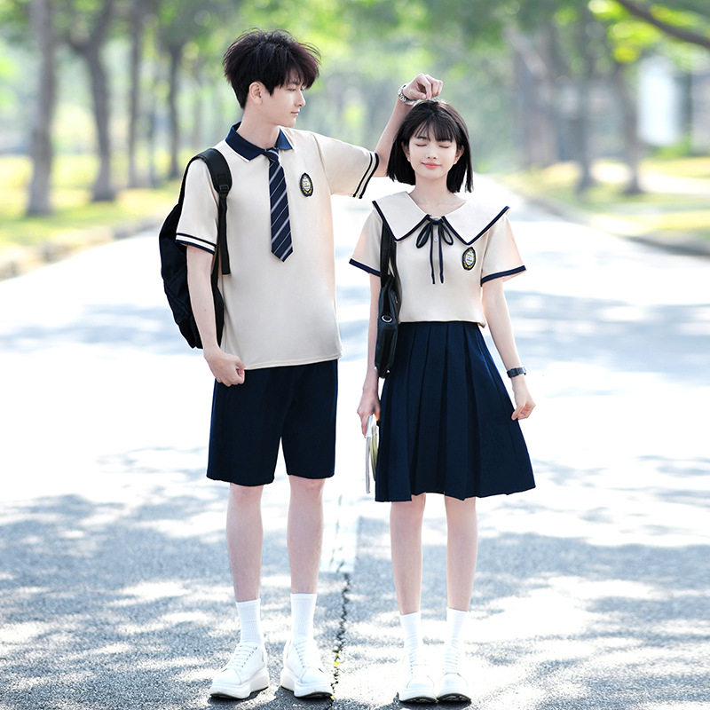 班服初中生学院风运动会校服套装高中小学生六年级毕业照演出服装