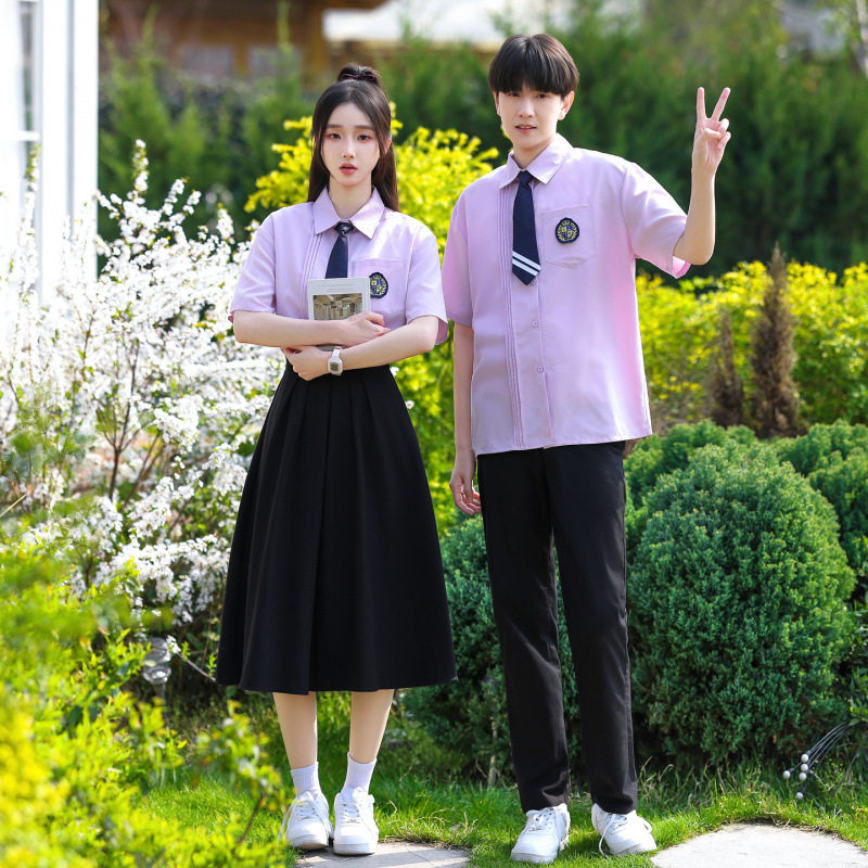 毕业班服套装夏季学院风高中生演出服日系初中小学生校服JK制服