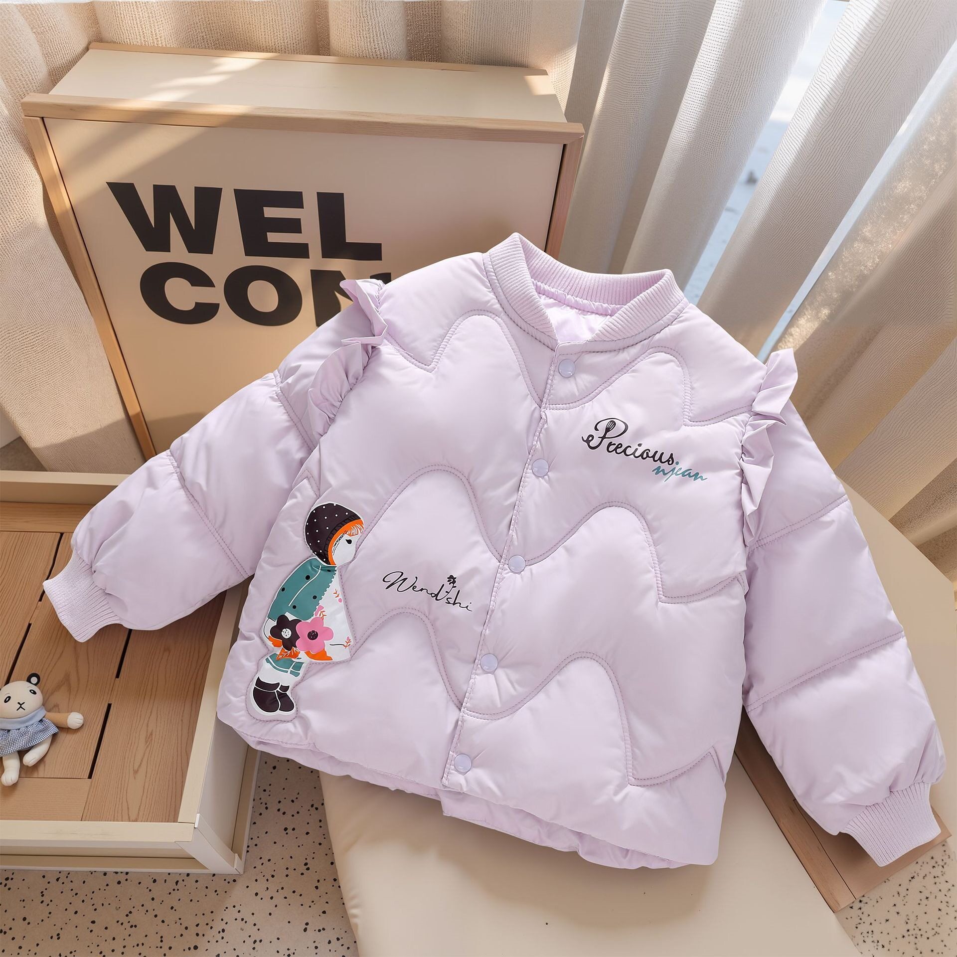 外贸儿童保暖棉袄三层加厚宝宝棉服秋冬新款棉衣女童校服神器内胆